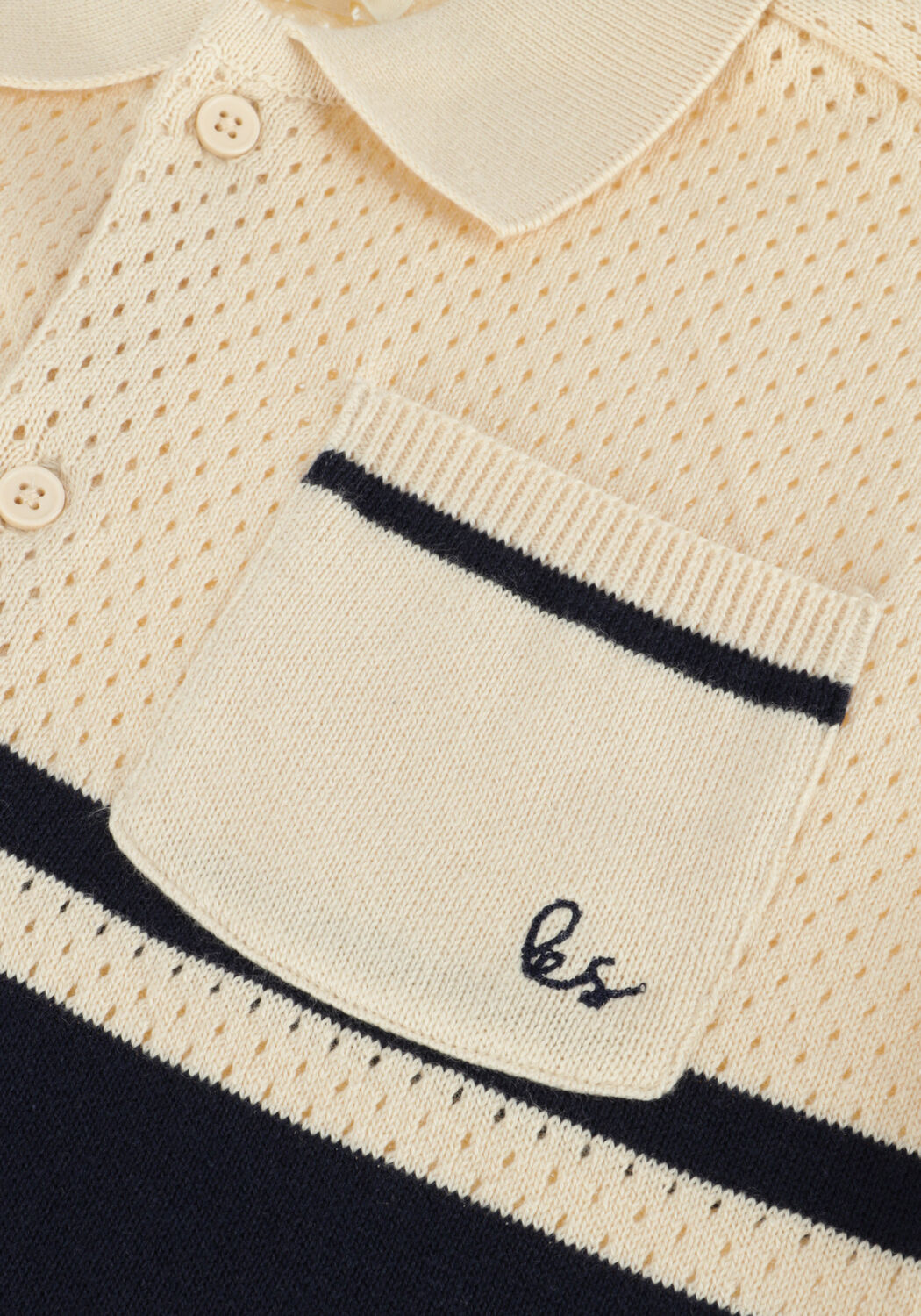 Beige KONGES SLOJD Casual overhemd HAI KNIT SHIRT GOTS - large