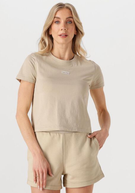 Zand CALVIN KLEIN T-shirt PLACED INSTITUTIONAL BABY TEE - large