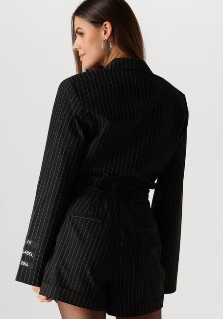Zwarte ALIX THE LABEL Playsuits LADIES WOVEN PINSTRIPE JUMPSUIT - large