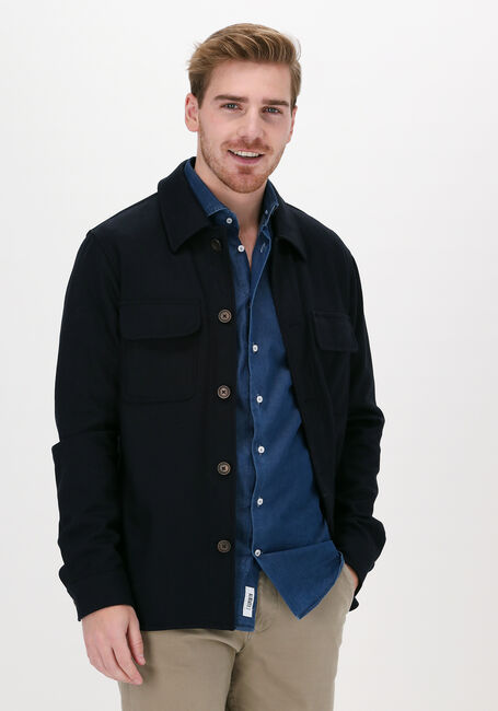 Donkerblauwe PROFUOMO Overshirt HERCKO - large