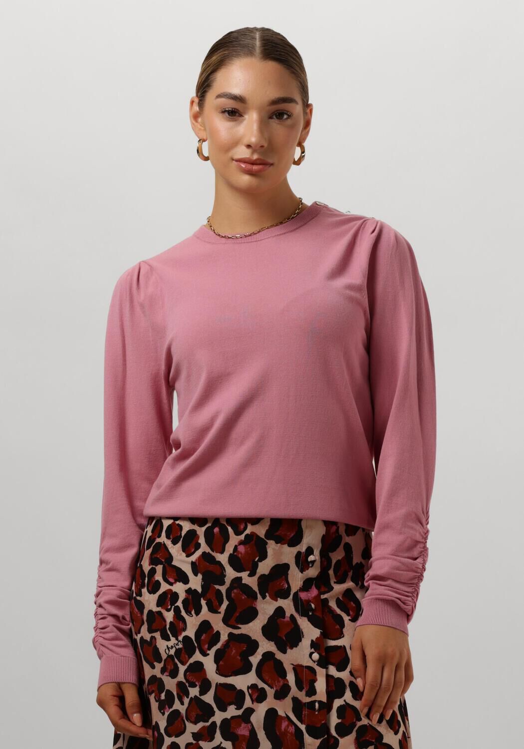 FABIENNE CHAPOT Dames Truien & Vesten Molly Scrunch Pullover Roze