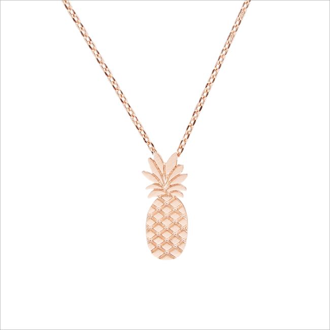 Gouden ATLITW STUDIO Ketting ELEMENTS NECKLACE TALL PINEAPPLE - large
