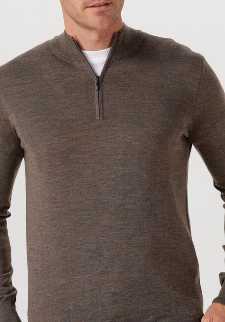 Bruine STEFANO LAURAN Trui HALF ZIP - large