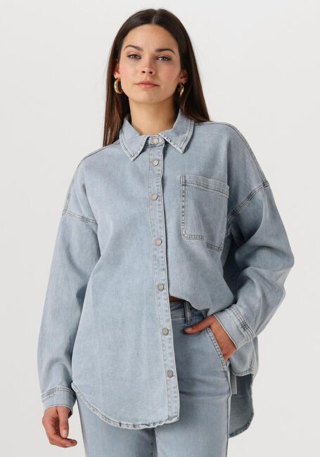 Lichtblauwe MY ESSENTIAL WARDROBE Blouses LARAMW 115 MALO SHIRT - large