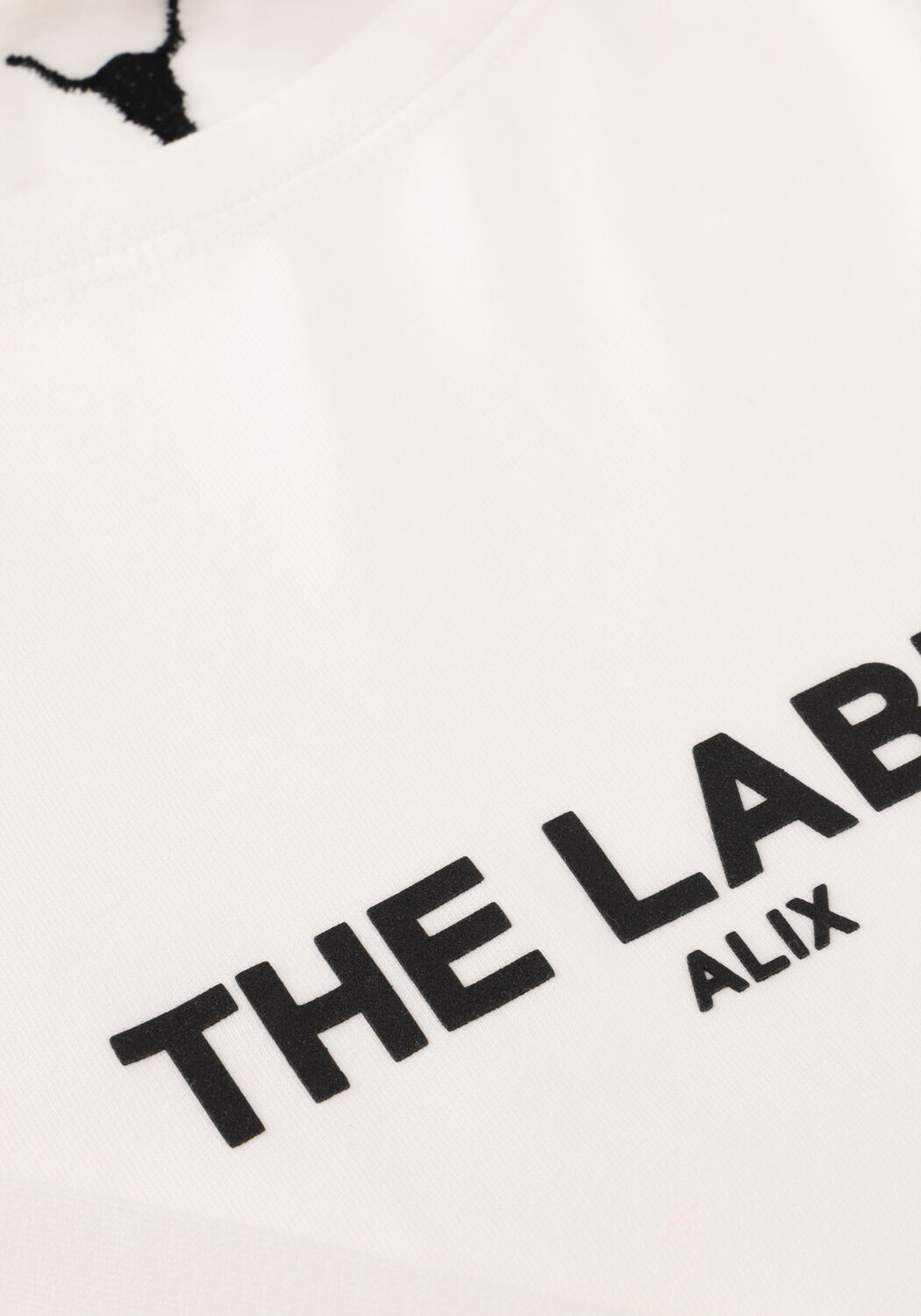 Witte ALIX THE LABEL T-shirt LADIES KNITTED BASIC THE LABEL T-SHIRT - large