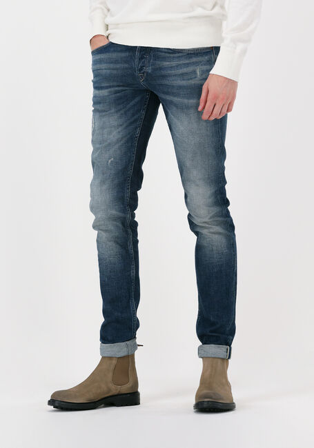 Blauwe CAST IRON Slim fit jeans RISER SLIM AUTHENTIC USED DARK - large