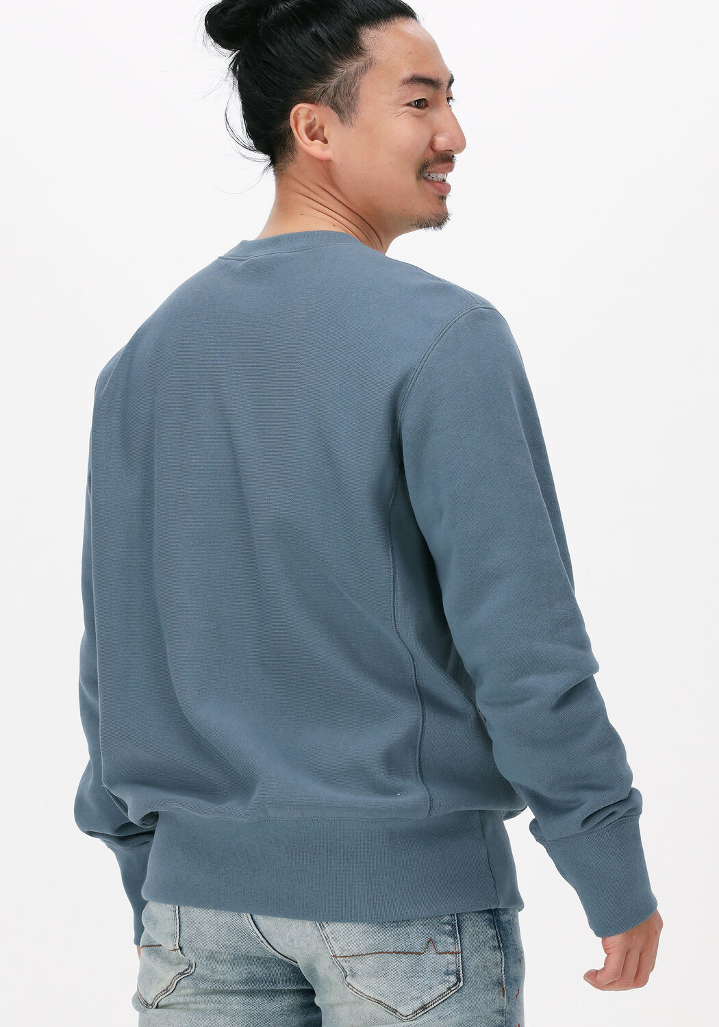 lichtblauwe champion sweater crewneck sweatshirt