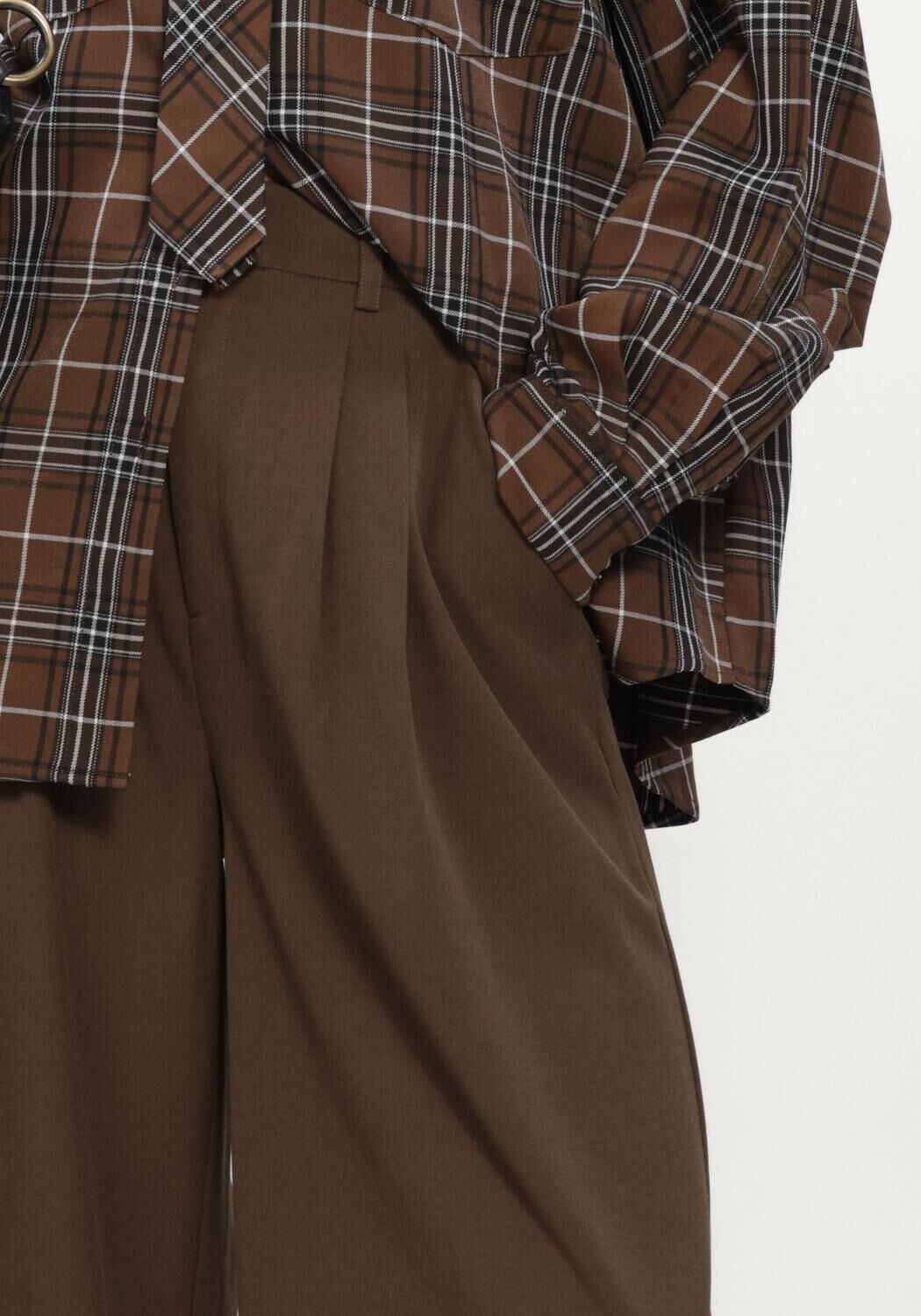 Zwarte GESTUZ Wijde broek GZSTACY MW PANTS - large