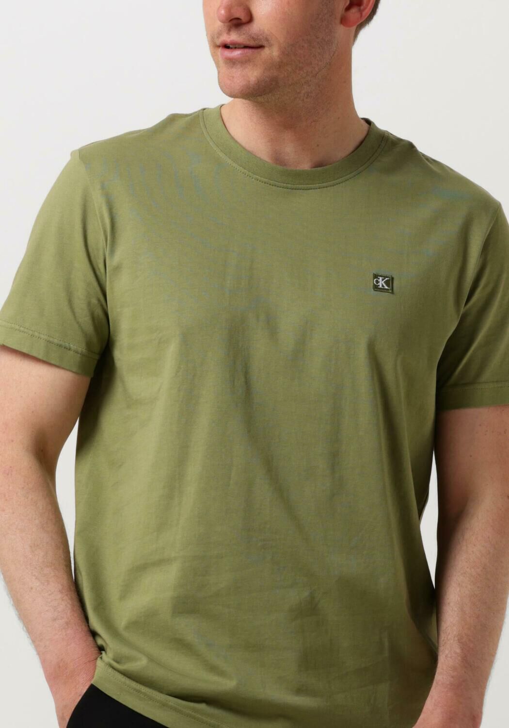 CALVIN KLEIN Heren Polo's & T-shirts Ck Embro Badge Tee Groen