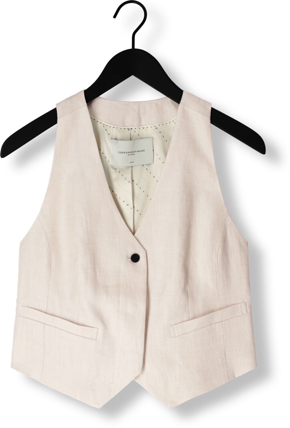 COPENHAGEN MUSE Dames Blazers Nature Waistcoat Gebroken Wit