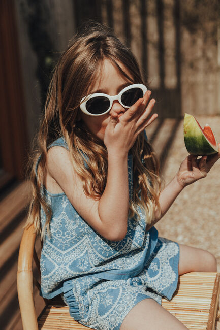 Blauwe BAJE STUDIO Top MAIA - large