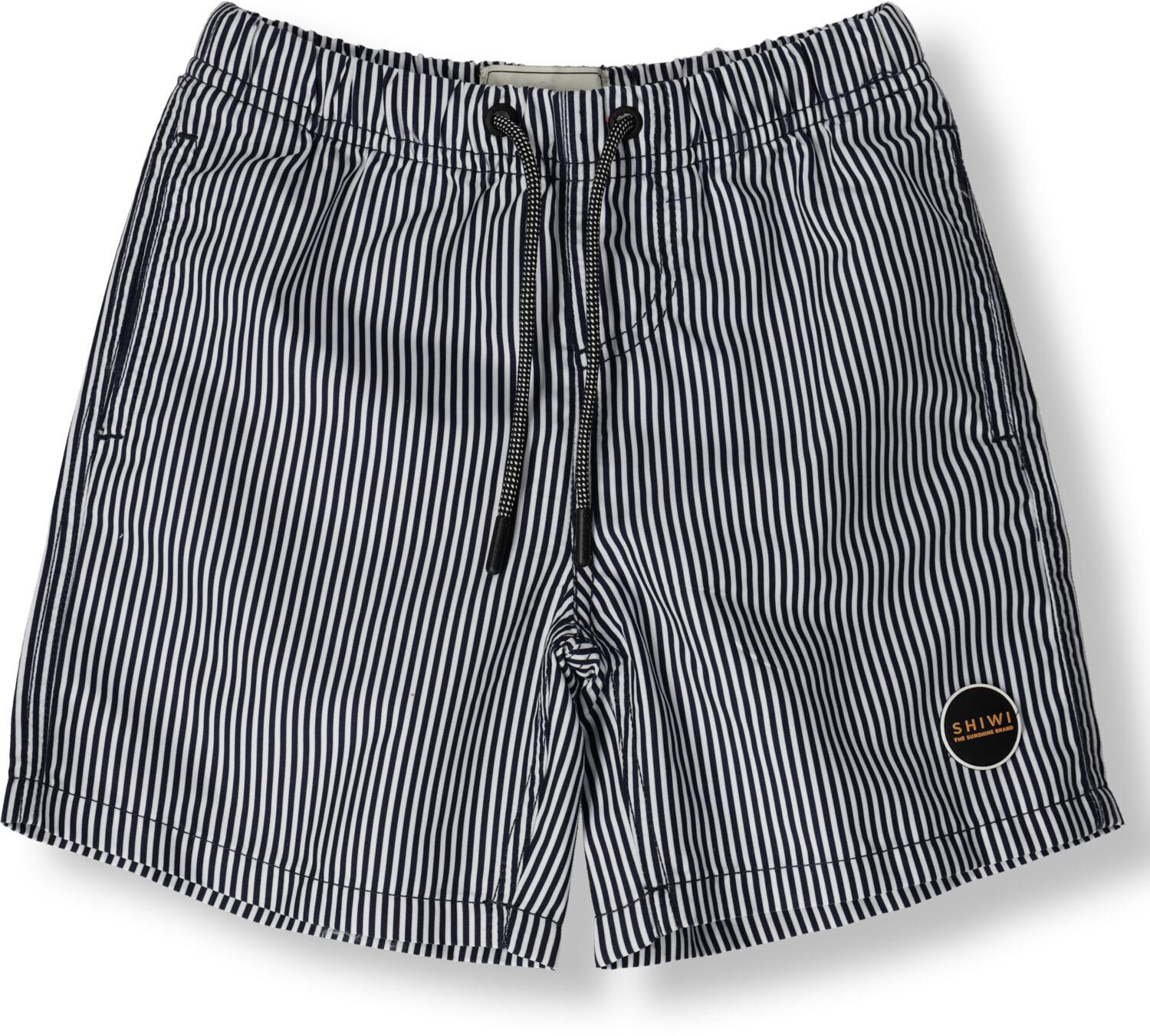 Shiwi zwemshort donkerblauw wit Jongens Polyester Streep 158 164