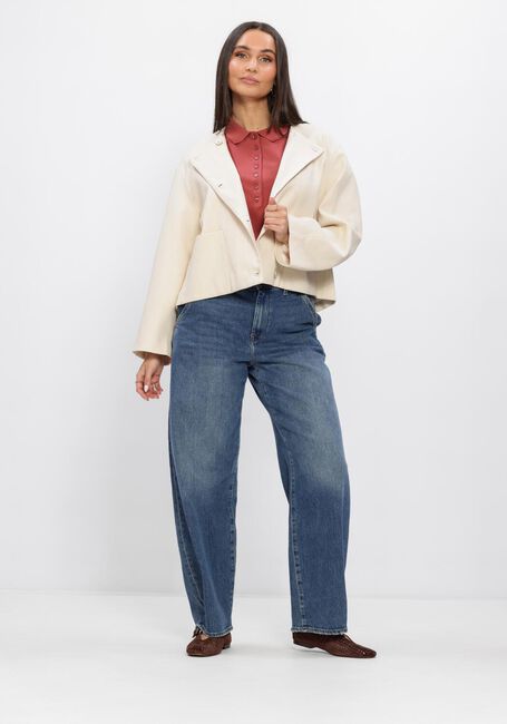 Beige PENN & INK Gewatteerde jas JACKET - large