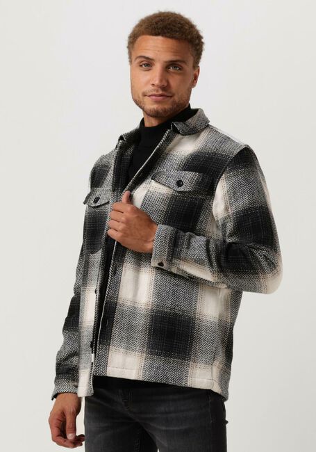 Blauwe ANERKJENDT Overshirt AKLION THICK CHECK OVERSHIRT - large
