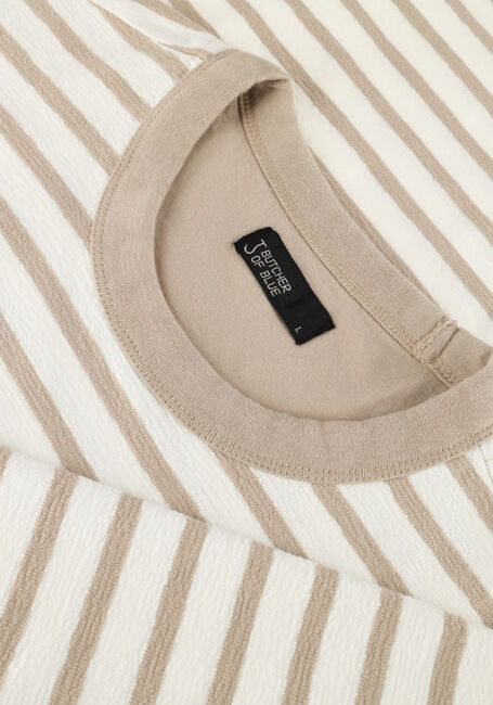 Beige BUTCHER OF BLUE Trui GASPARD STRIPE CREW Beige BUTCHER OF BLUE Trui GASPARD STRIPE CREW - large
