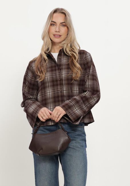 Bruine NEO NOIR Blouses JAYLIN FLANNEL CHECK SHIRT - large