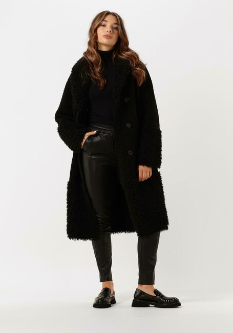 Zwarte BEAUMONT Teddy jas LAMMY REVERSIBLE COAT - large