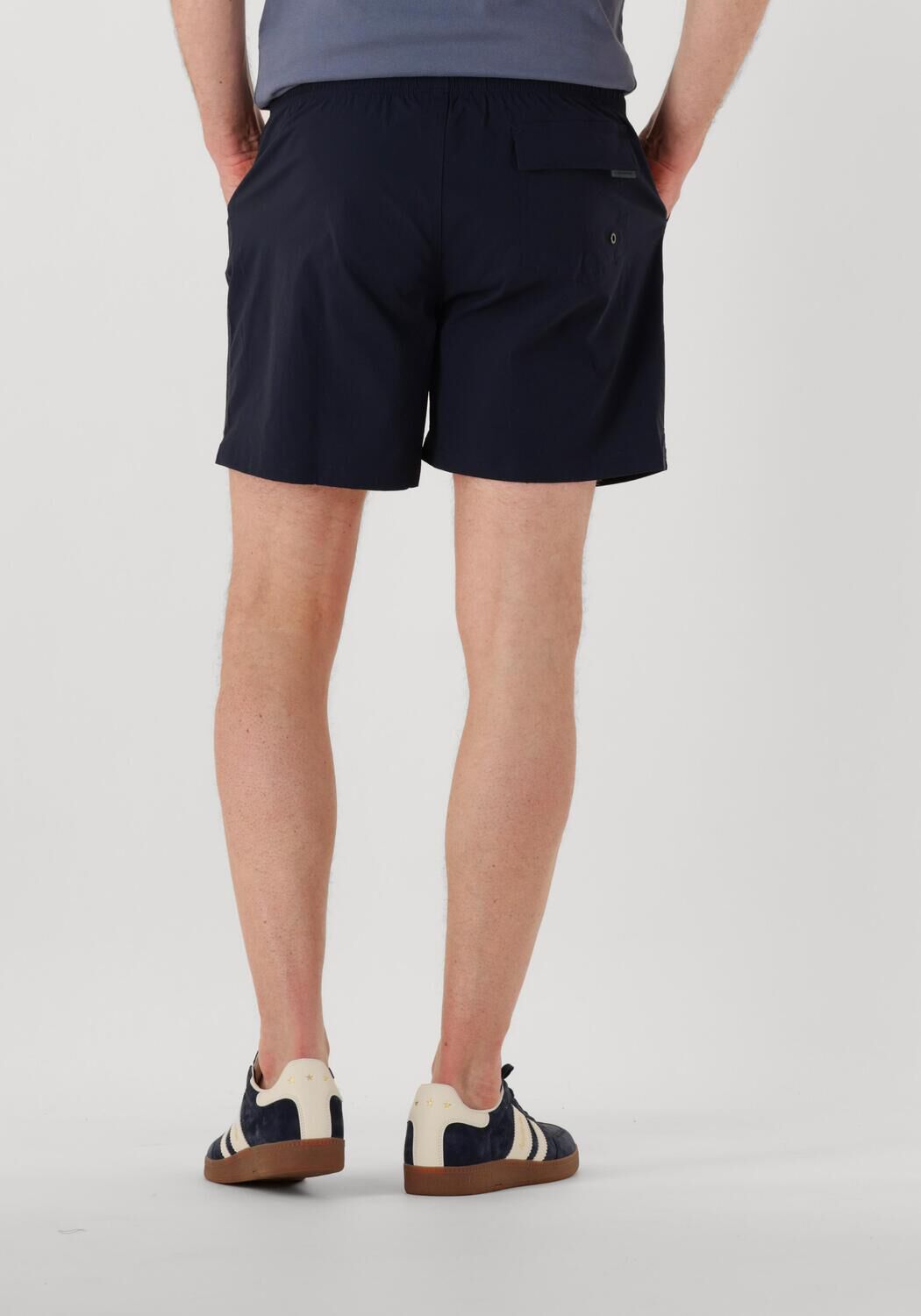 PROFUOMO Heren Zwembroeken Swimshort Solid Donkerblauw