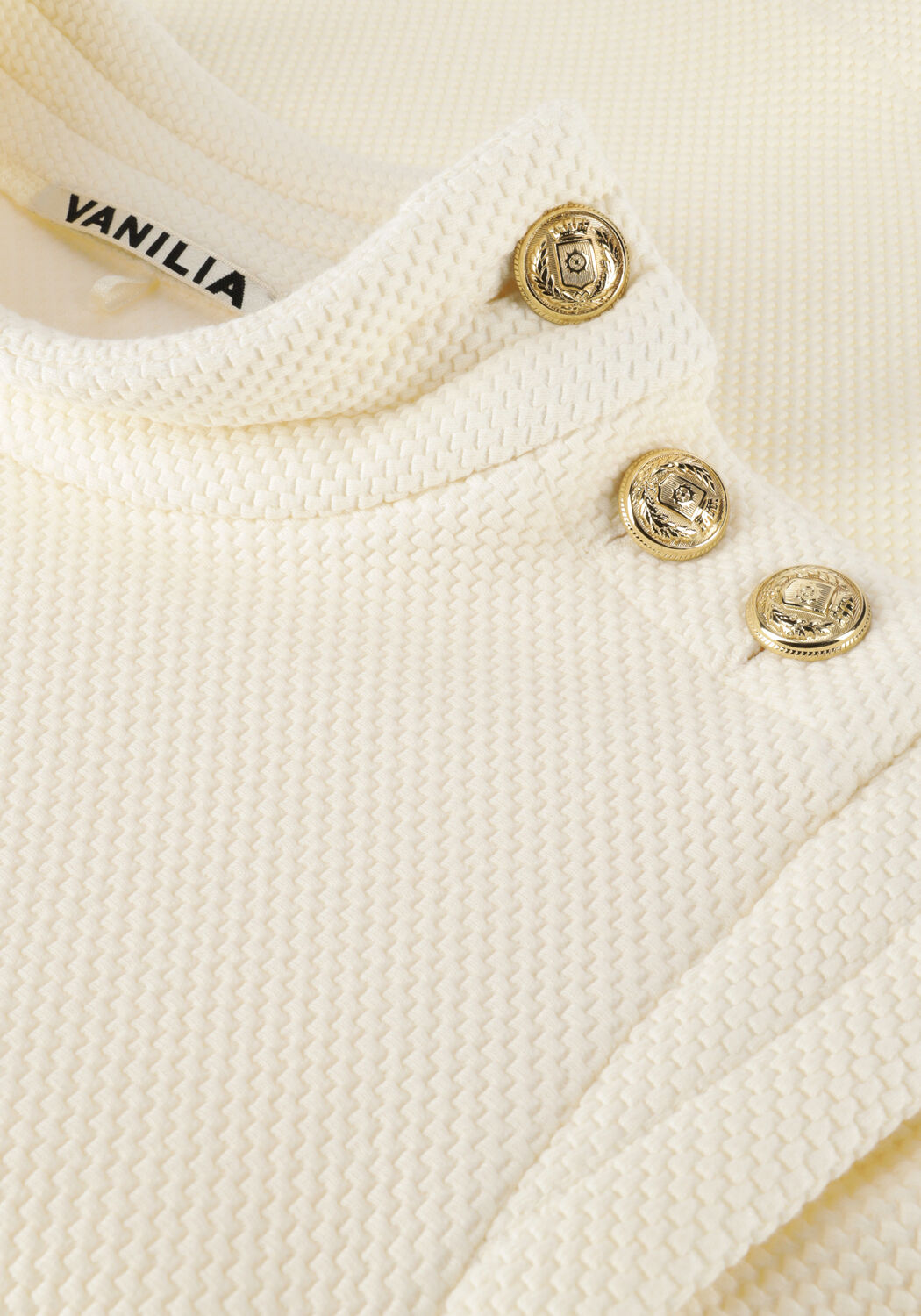 Ecru VANILIA Trui GOLD POWER STRUC - large
