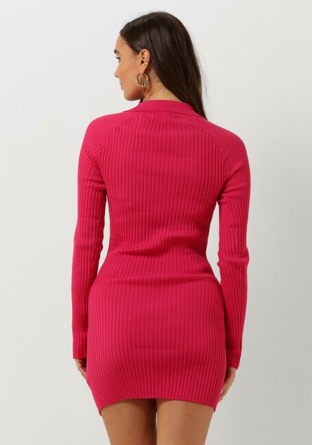 Roze TOMMY JEANS Mini jurk TJW COLLAR BADGE SWEATER DRESS - large