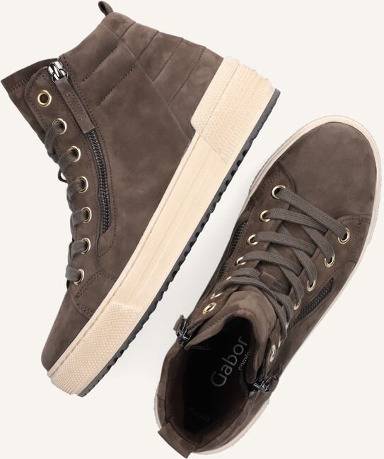 Bruine GABOR Hoge sneakers 488 Bruine GABOR Hoge sneakers 488 - large