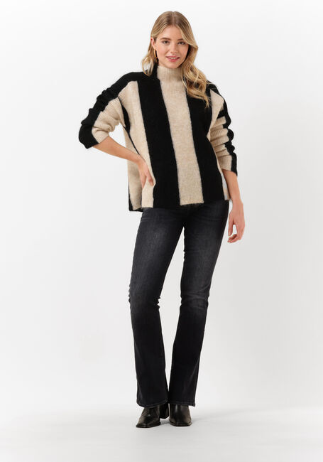 Zwarte SECOND FEMALE Coltrui HERTHA KNIT T-NECK - large