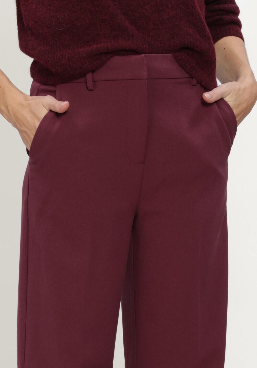 Bordeaux Y.A.S. Pantalon YASLIKKA HW WIDE PANTS - large
