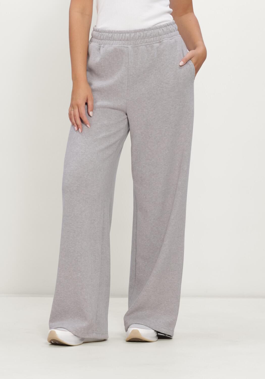Grijze STUDIO AMAYA Wijde broek KORA PANTS - large
