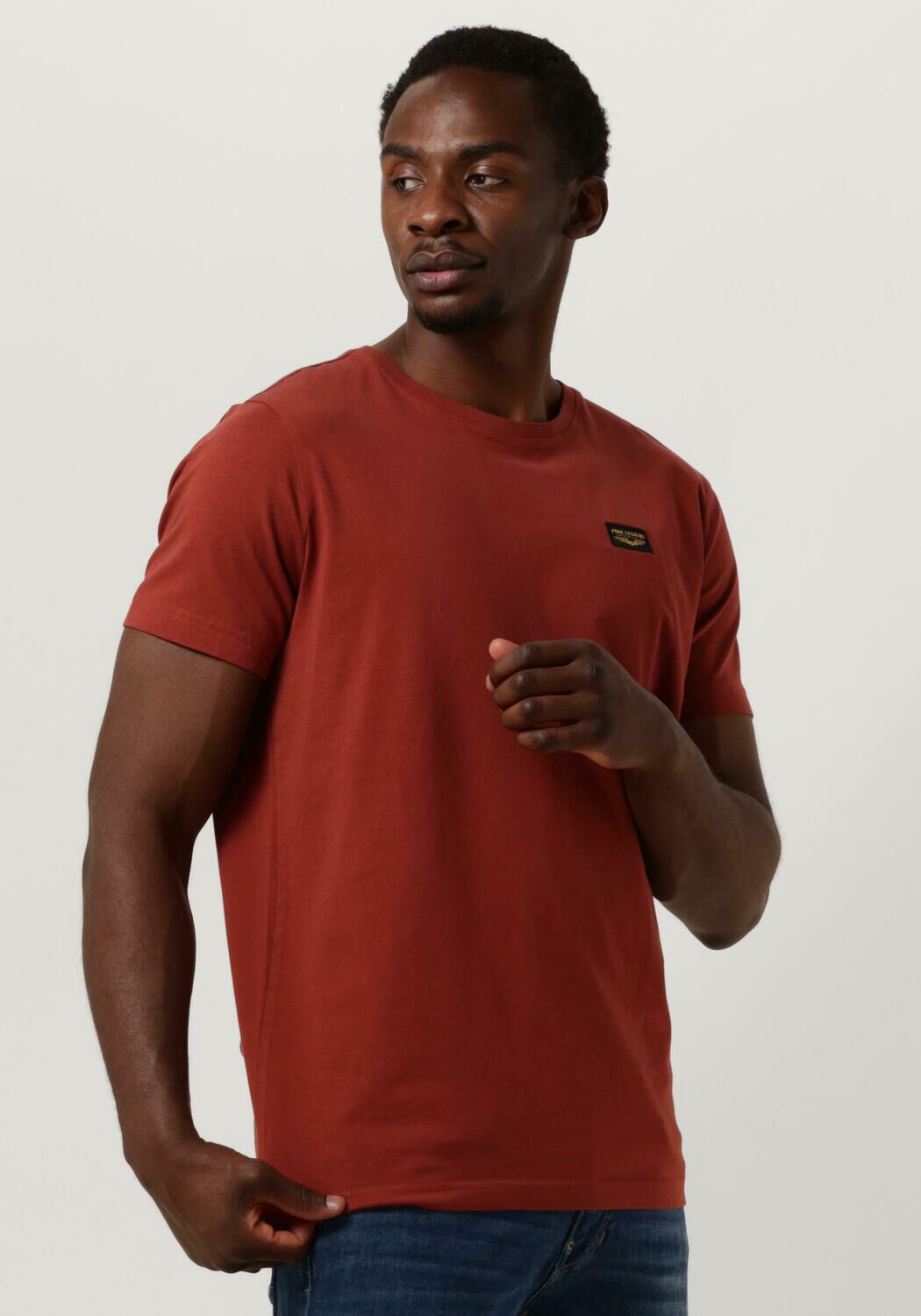 PME LEGEND Heren Polo's & T-shirts Short Sleeve R-neck Guyver Tee Rood