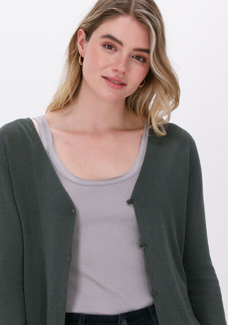 Groene SIMPLE Vest KNITTED SWEATER CARICE KNIT - large
