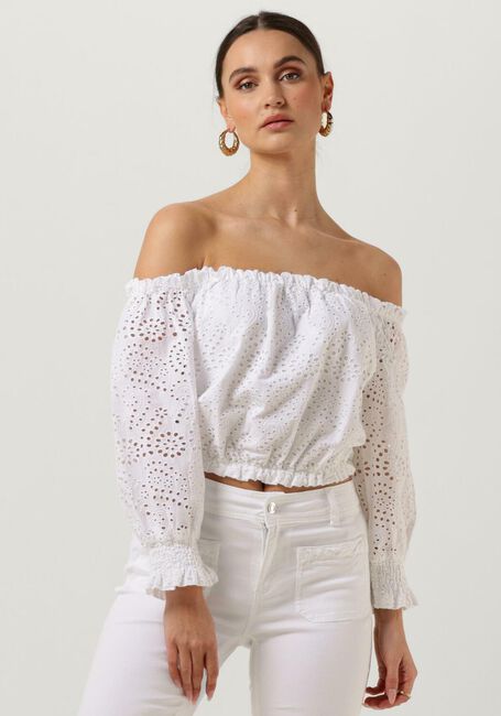 Witte GUESS Top 3/4 SLV RAFA TOP - large