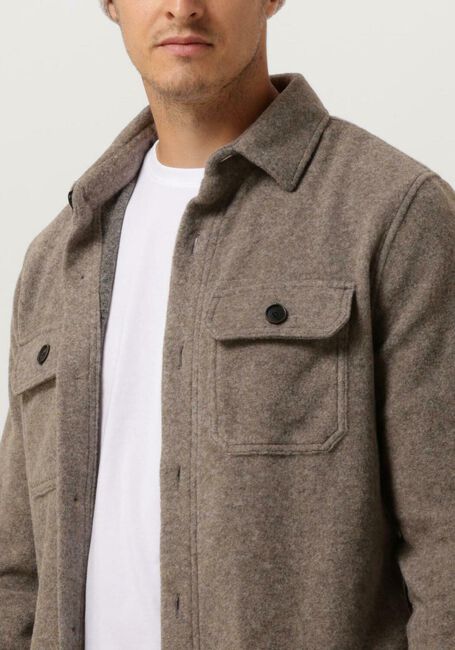 Taupe PROFUOMO Overshirt OVERSHIRT KNIT BOIL - large