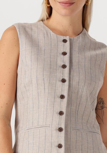 Beige SELECTED FEMME Gilet SLFVILKA SUN LONG VEST - large