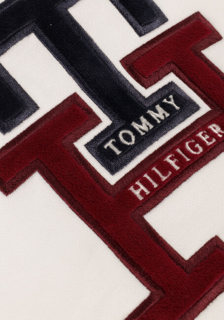 Beige TOMMY HILFIGER Sweater LARGE MONOGRAM TH HOODIE - large