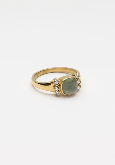 Goudkleurig NOTRE-V Ringen RING STEEN MAAT 17 - large