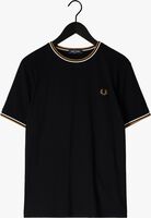 Zwarte FRED PERRY T-shirt TWIN TIPPED T-SHIRT - medium