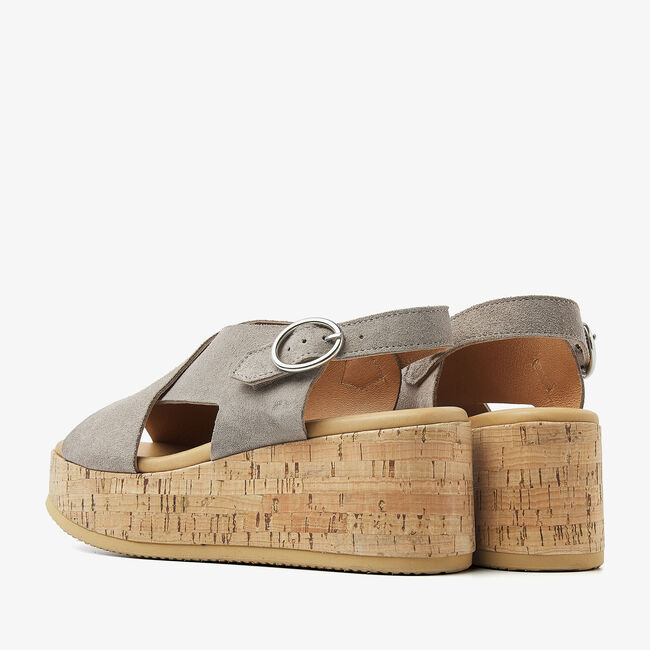 Beige VIA VAI Platte sandalen SISSEL RAISE - large