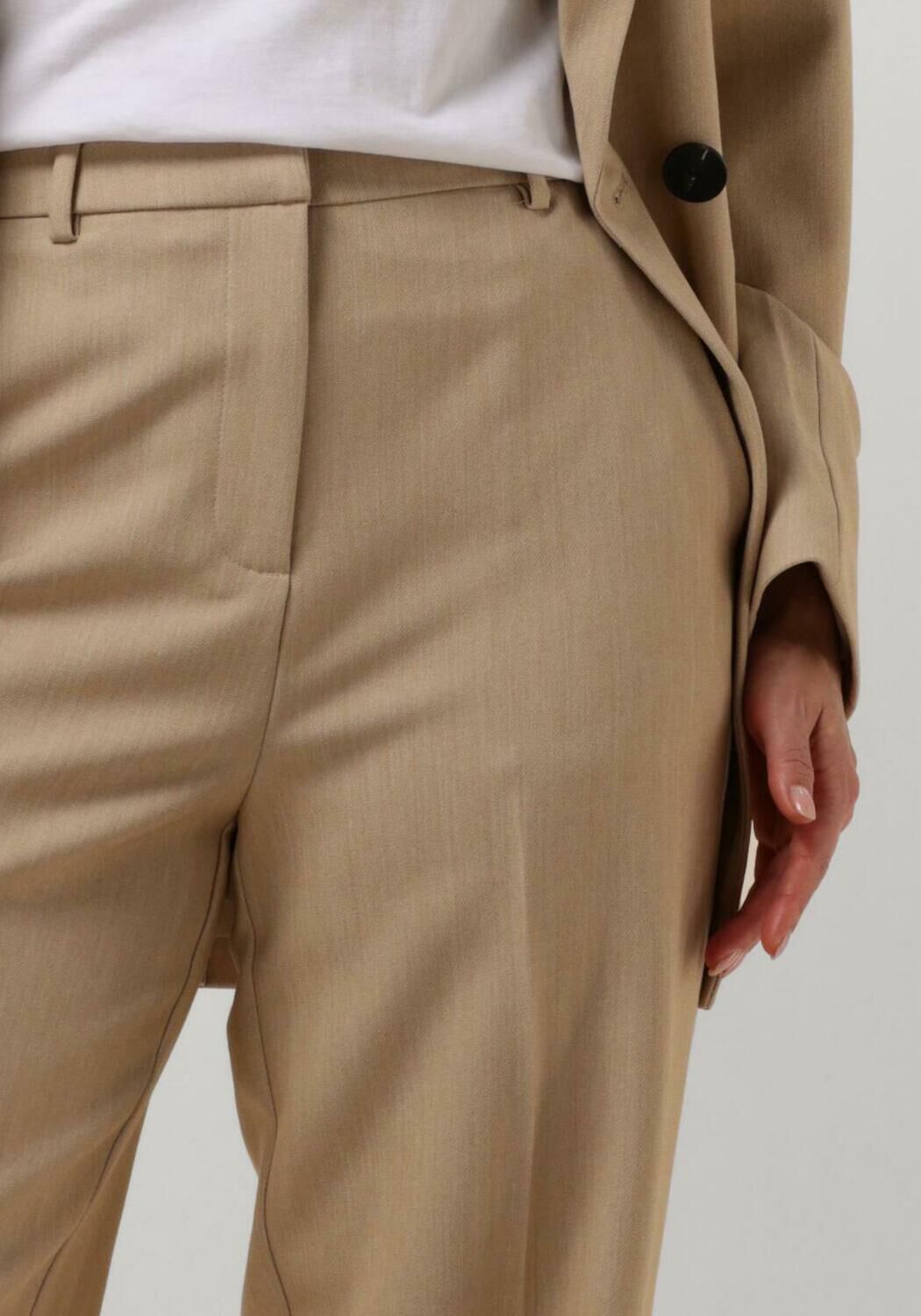 Y.A.S. Dames Broeken Yaslikka Hw Wide Pants S. Beige
