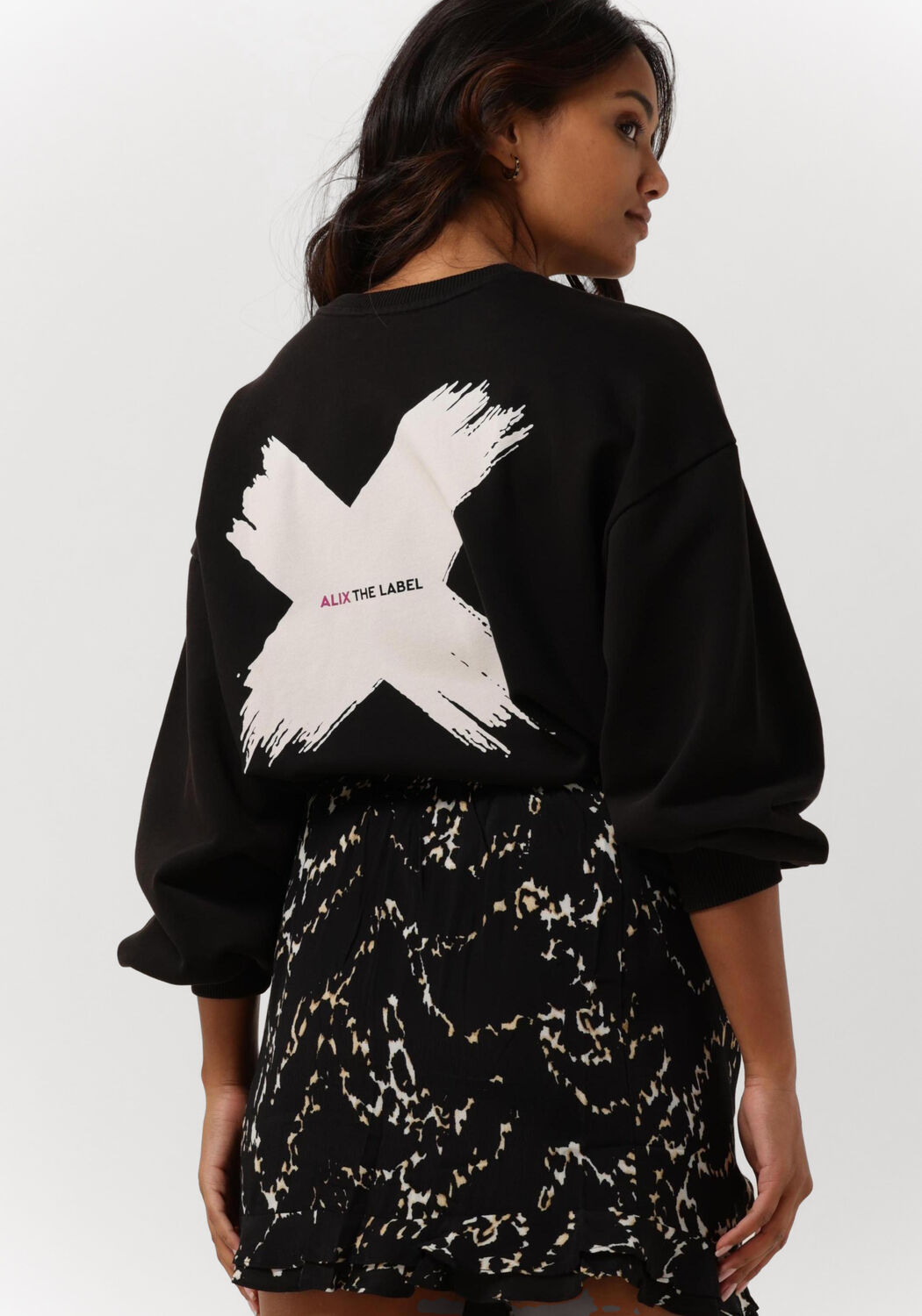 zwarte alix the label sweater ladies knitted oversized sweater