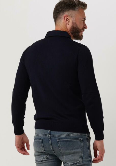 Donkerblauwe PROFUOMO Polo POLO LONGSLEEVE - large