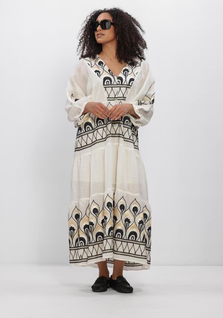Ecru GREEK ARCHAIC KORI Maxi jurk S26K-4033201 - large