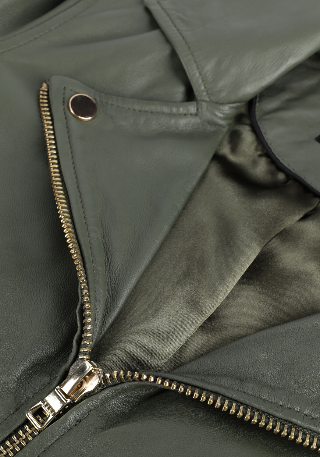 Groene IBANA Leren jas BRUNA - large