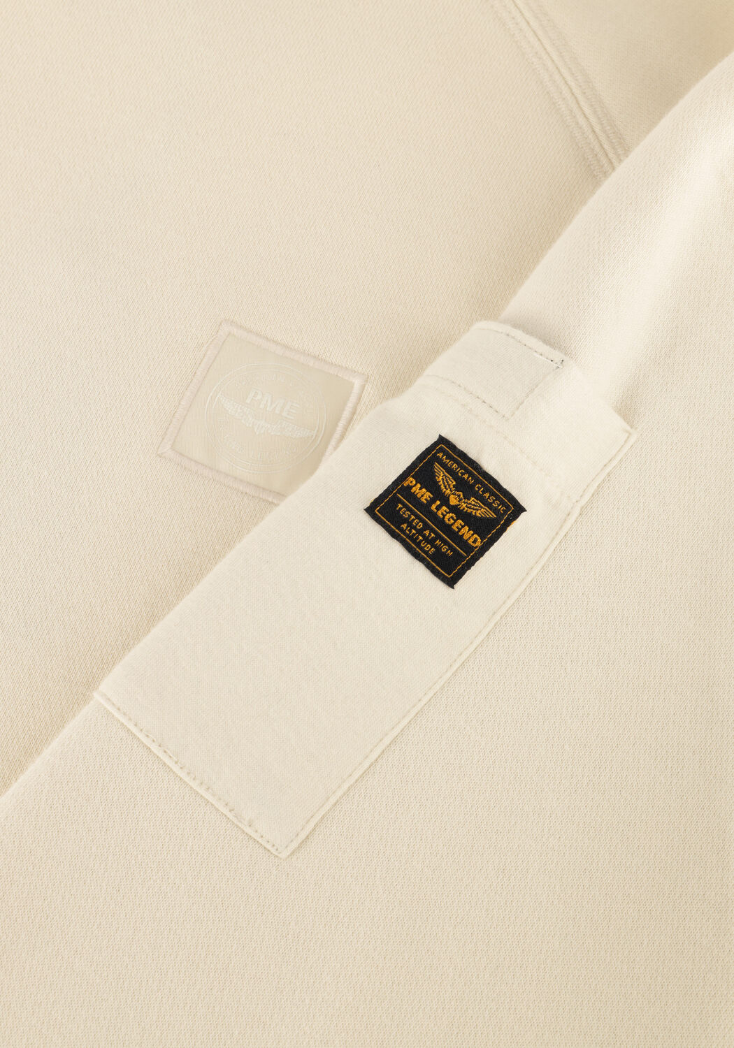 Ecru PME LEGEND Sweater SOFT FLEECE SWEAT - large