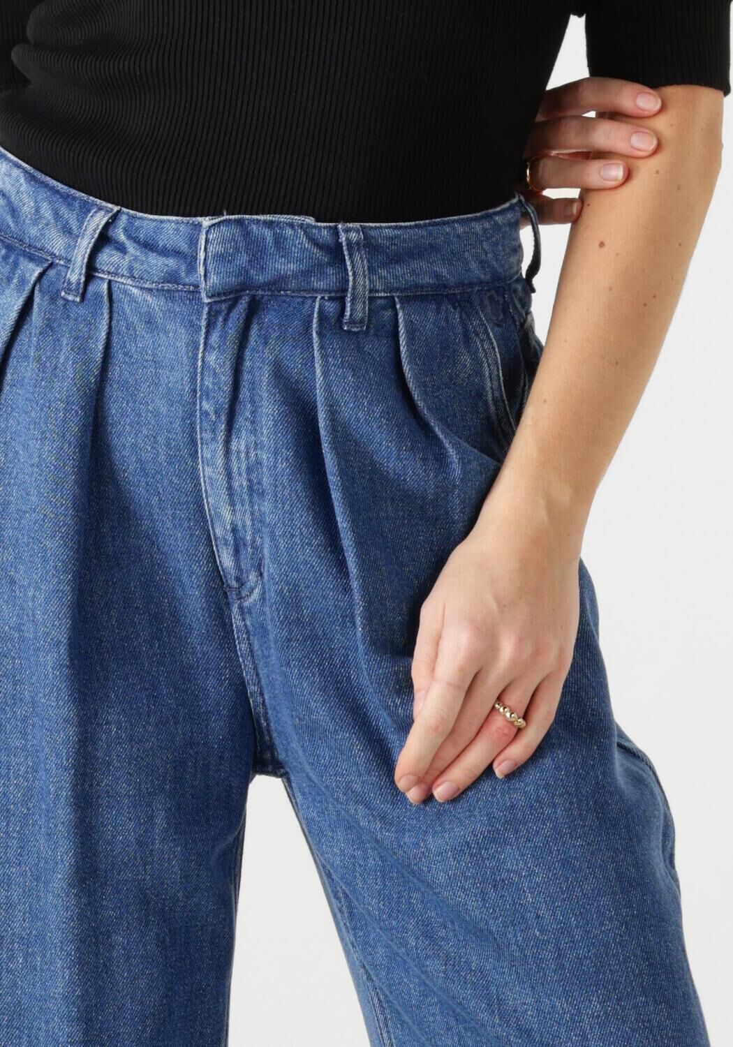 CIRCLE OF TRUST Dames Jeans Lori Wide Leg Dnm Blauw
