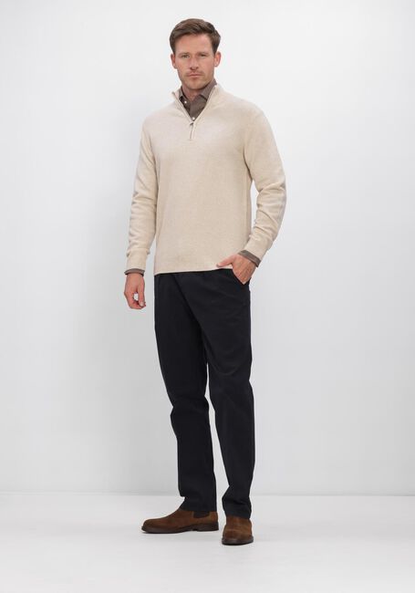 Beige PROFUOMO Trui PULLOVER HALF ZIP - large