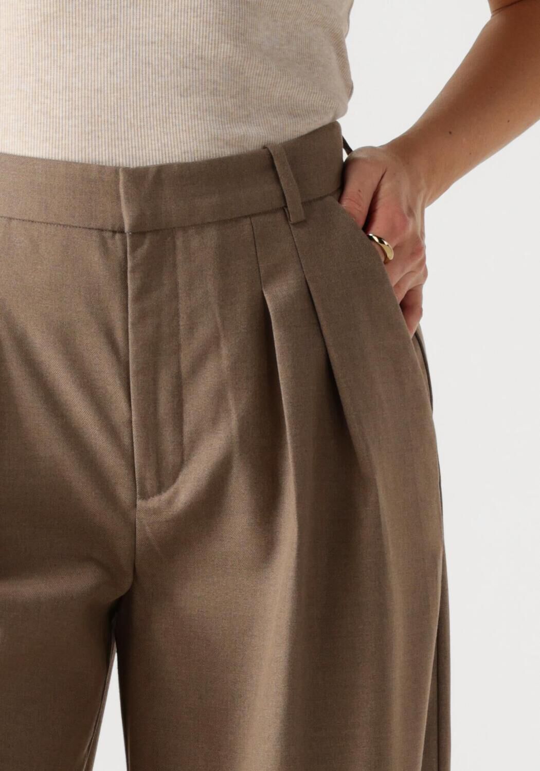 GESTUZ Dames Broeken Caciagz Hw Pants Bruin