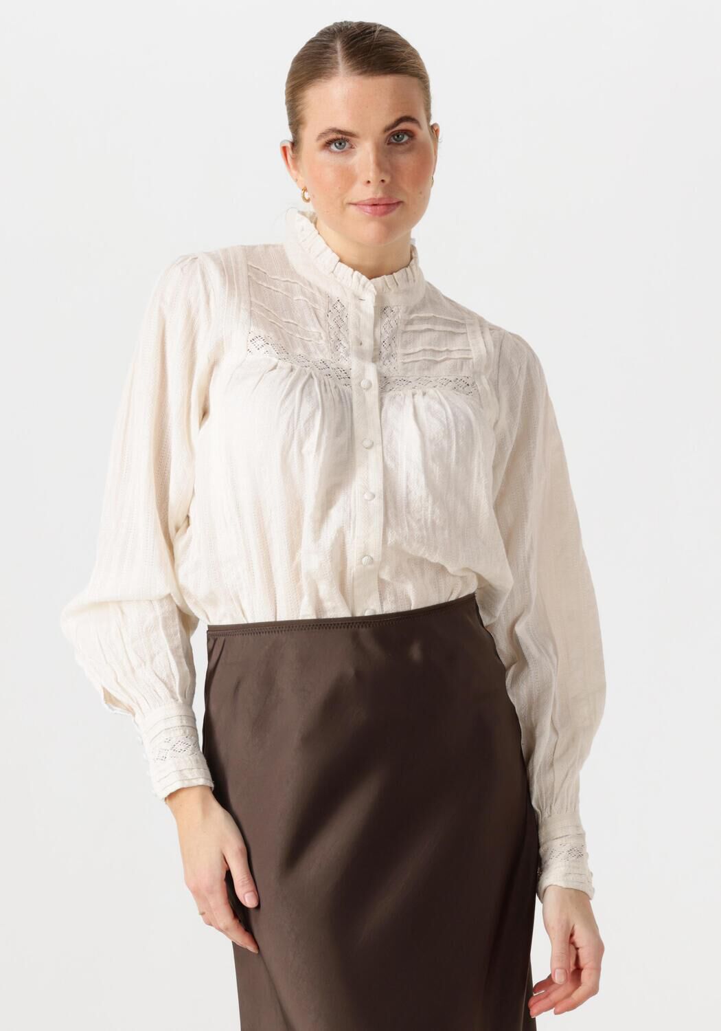 NEO NOIR Dames Blouses Bria Dobby Blouse Wit
