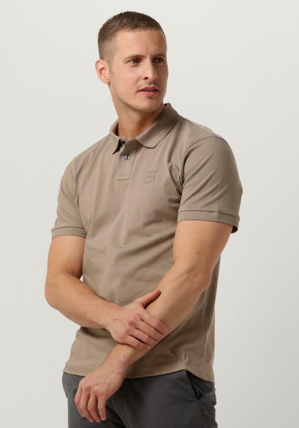 BOSS Heren Polo's & T-shirts Passenger Beige