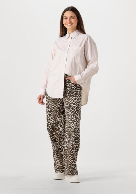 Ecru CALVIN KLEIN Blouses WOVEN LABEL RELAXED SHIRT - large