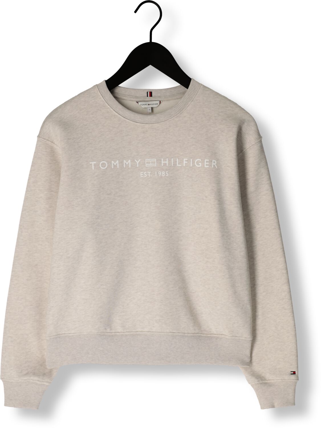 TOMMY HILFIGER Dames Truien & Vesten Mdrn Reg Corp Logo C-nk Swtshrt Beige